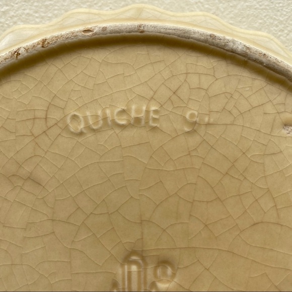 Vtg Pfaltzgraff Village Quiche Dish #233 Beige 9" - Picture 8 of 12